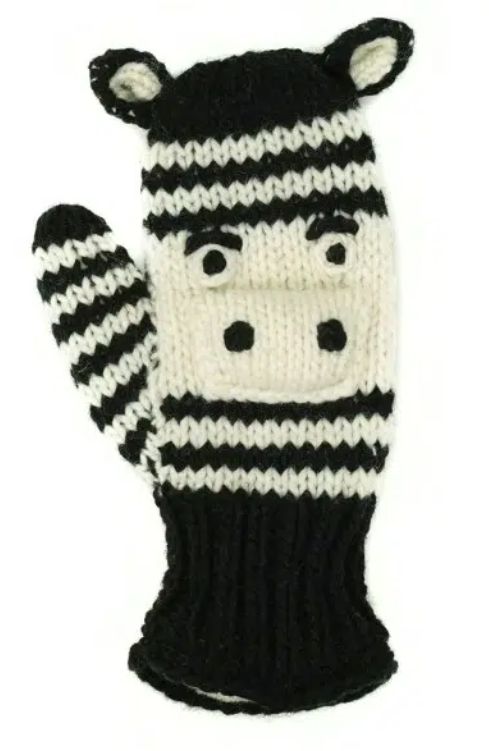 Animal Mittens - Fleece Lined