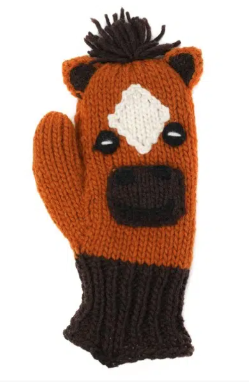 Animal Mittens - Fleece Lined