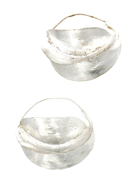 Fulani Sterling Silver Earrings - Large