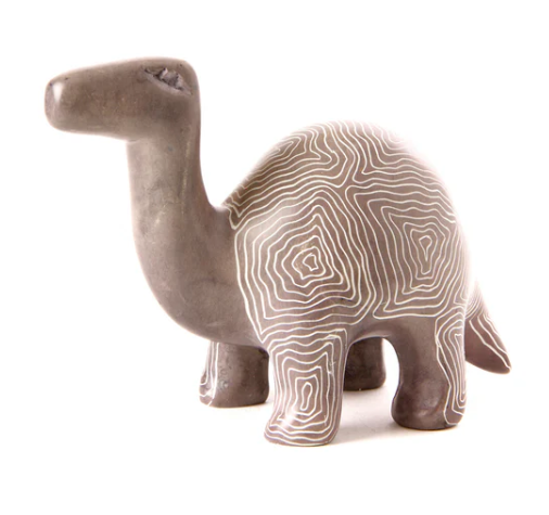 Gray Soapstone Brontosaurus