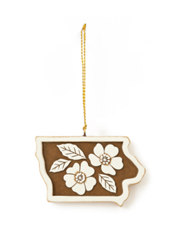 Iowa Wooden Ornament