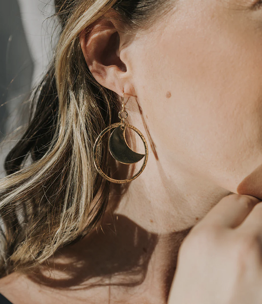 Diya Earrings - Crescent