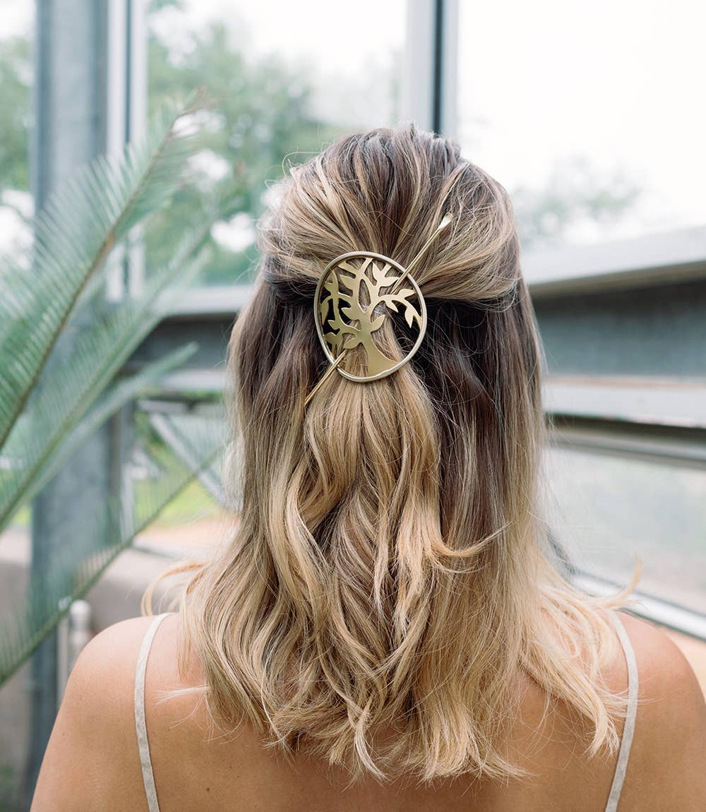 Aranyani Tree of Life Hair Pin - Slide with Stick