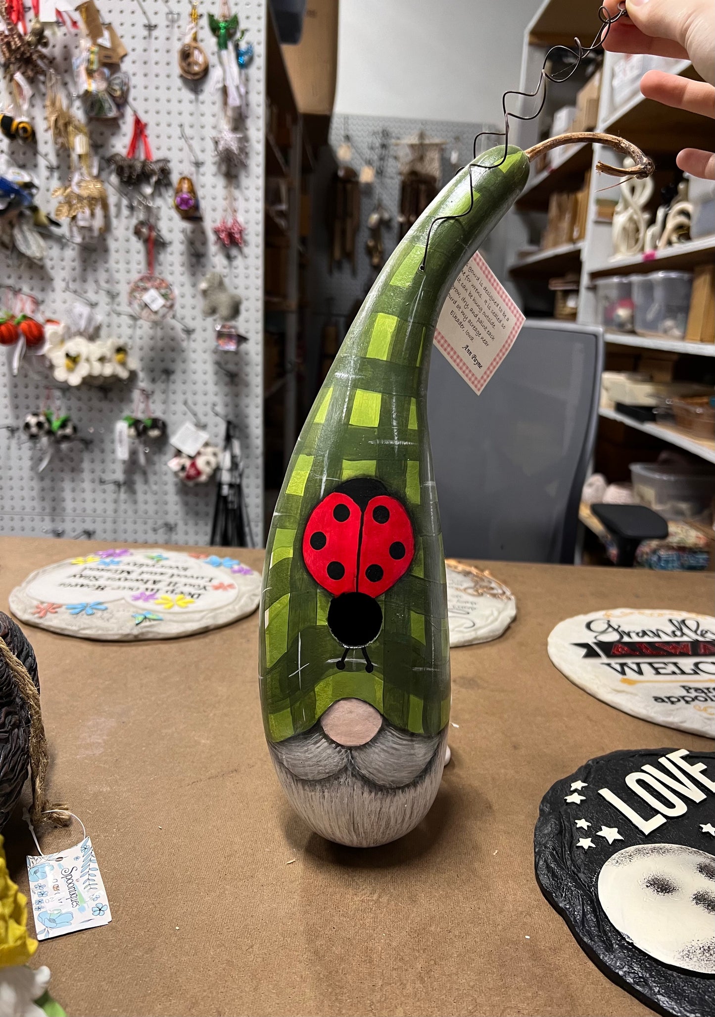 Gourd Birdhouse gnome