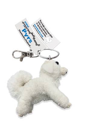 Pyrs the Great Pyrenees String Doll Keychain