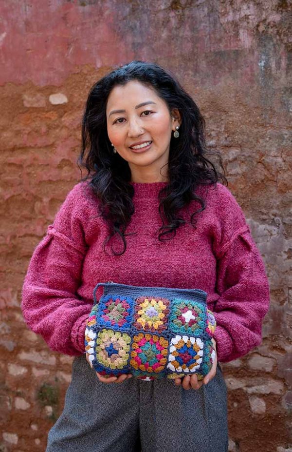 Cotton Granny Square Toiletry Bag