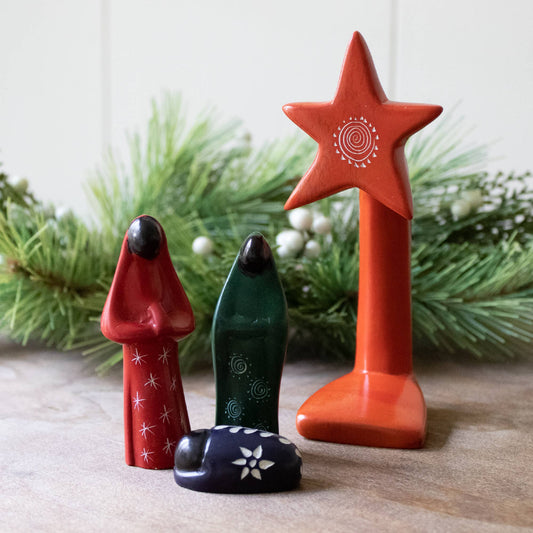 Star Nativity, Colorful 4 Piece