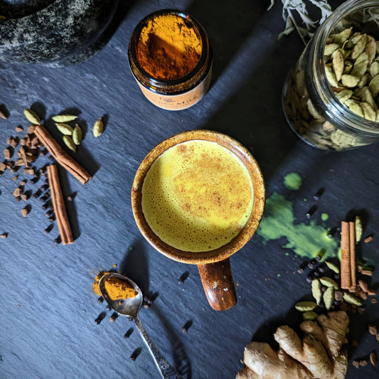 Golden Milk: Glass jar