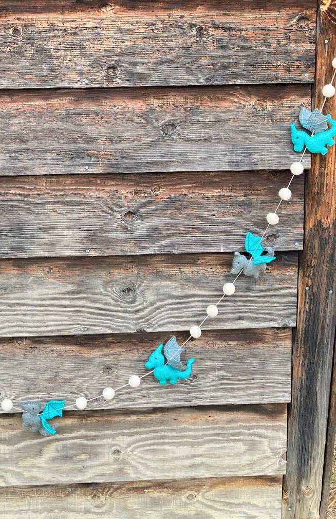 Dragon Felt Garland