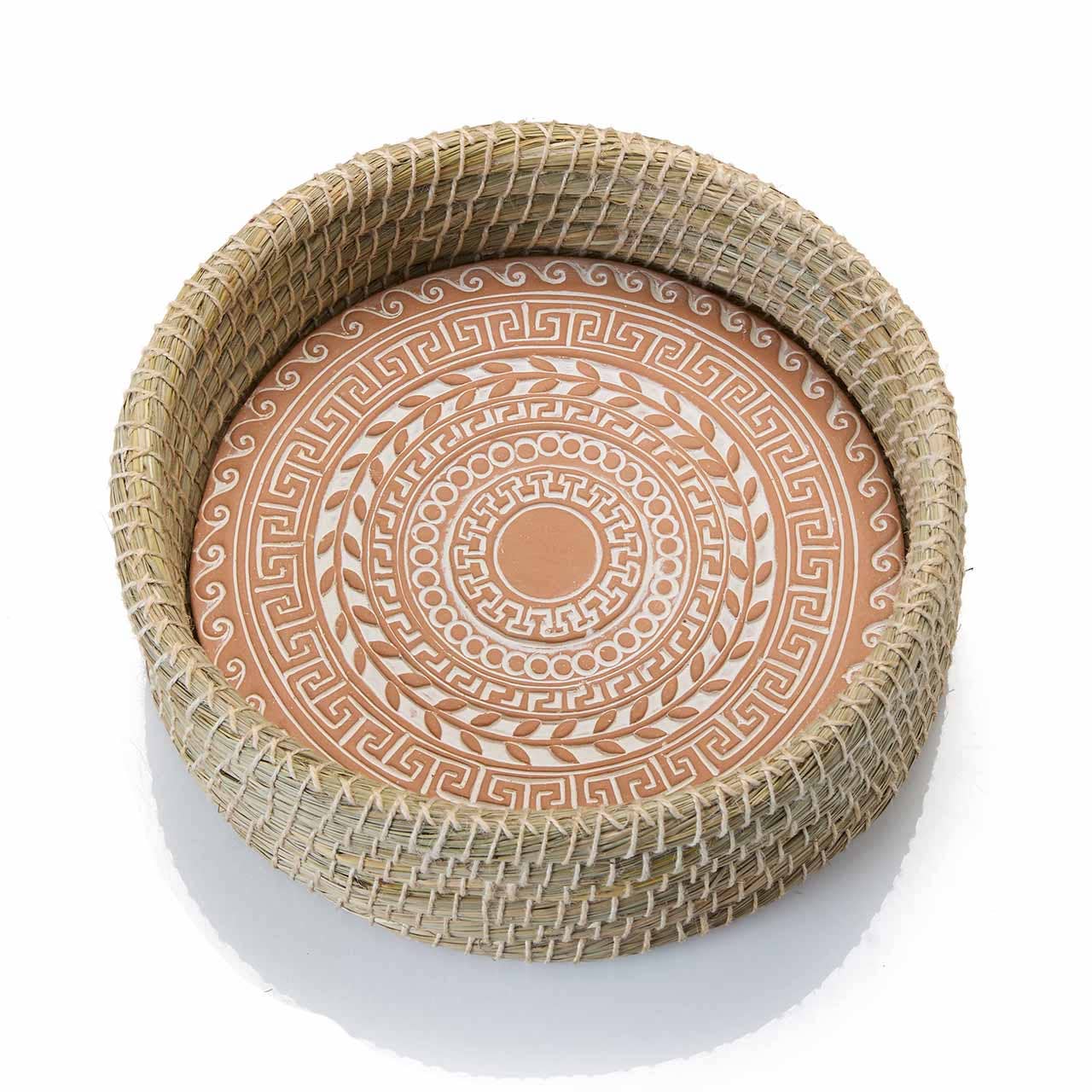Ancient Wave Lidded Breadwarmer