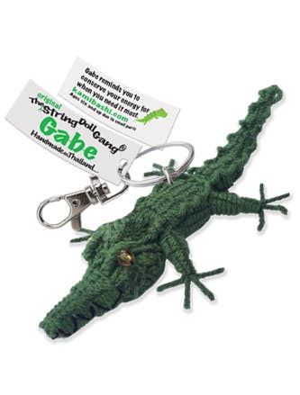 Gabe the Gator String Doll Keychain