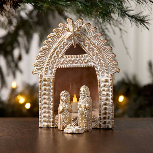 Gilded Terracotta Nativity