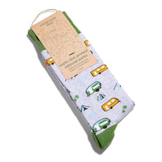 Socks that Protect National Parks (Green Campers): Medium
