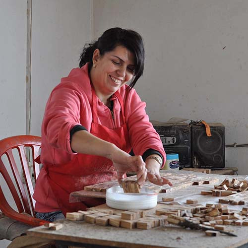 Olive Wood Holy Family