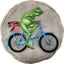 Stepping Stone, Frog on Bycycle