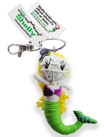 Shelly the Mermaid String Doll Keychain