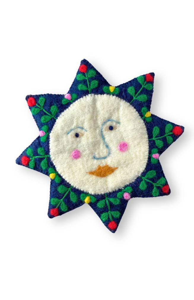 Sun face Felt Trivet