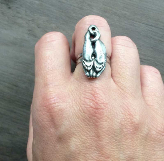 Liza Paizis Twin Cats Ring