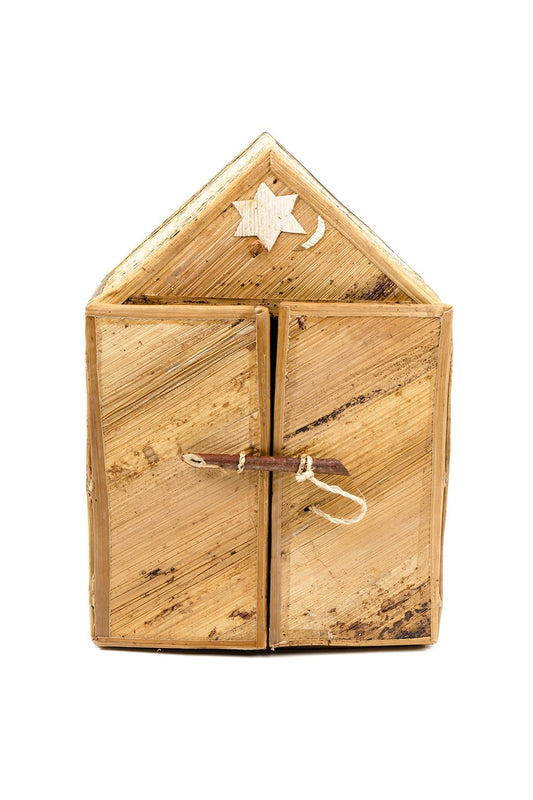 Banana Fiber Double Door Stable Nativity