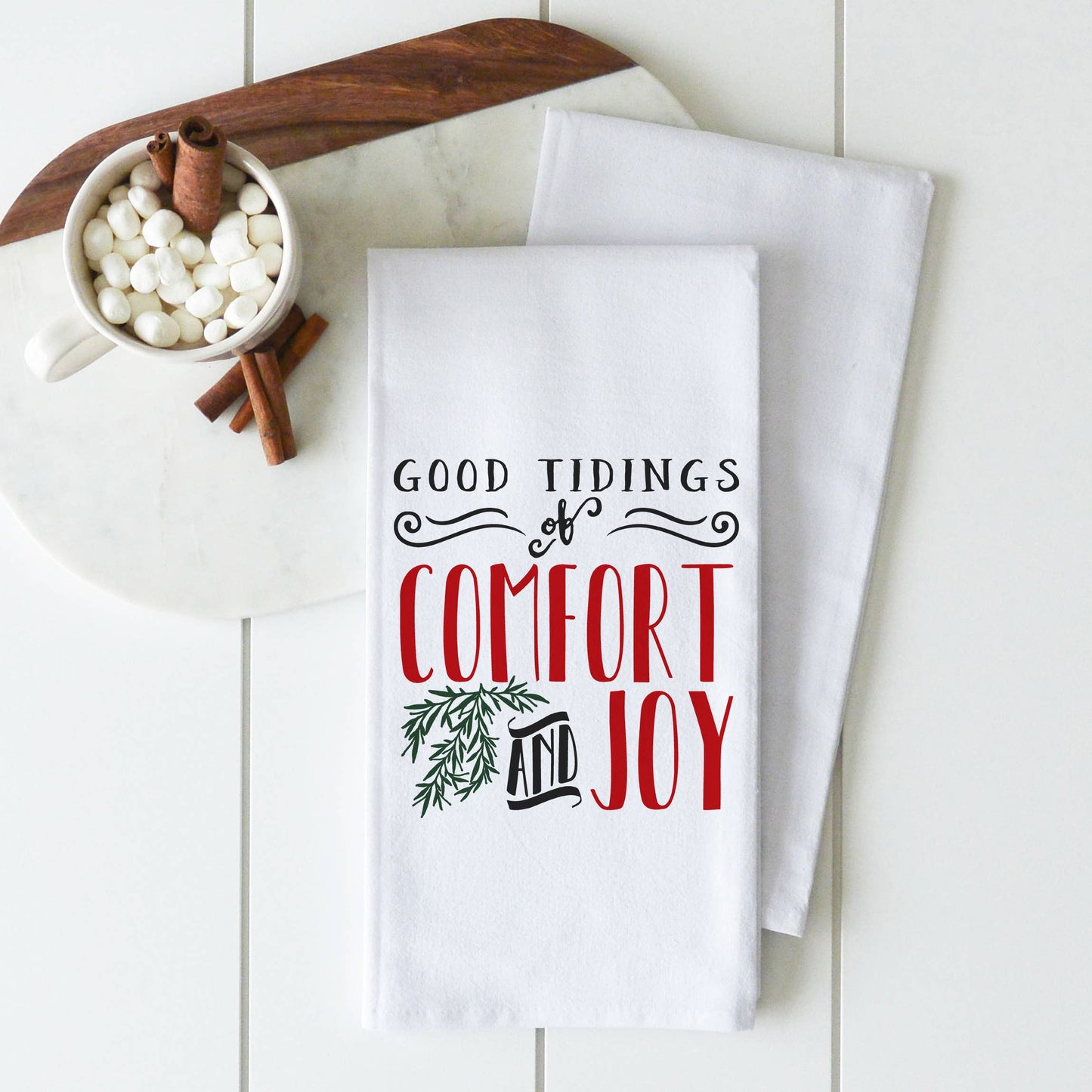 Comfort And Joy Tea Towel