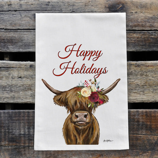 Animal Farmhouse Flour Tea Towel - Holiday