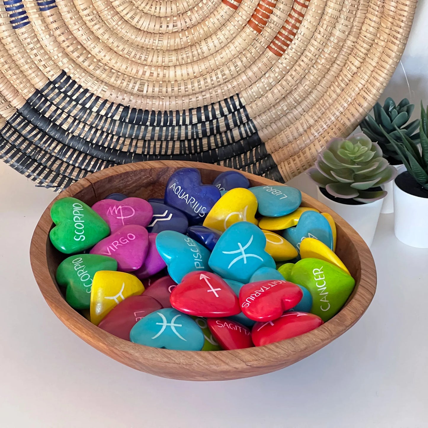 Zodiac Soapstone Hearts