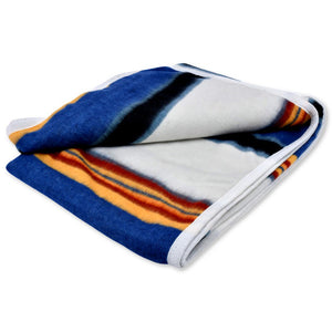 Luxury Alpaca Striped Bedspread Bound Edges Blanket Throw Classic Style
