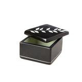 African Bamboo Square Soapstone Boxes