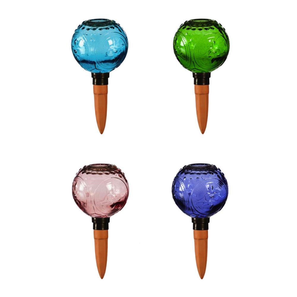 glass globe watering plants Watering Globe Glass with Terracotta Spike – World's Window & The Cob Mercantile