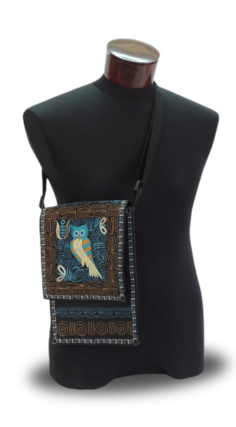 Embroidered Laptop Purse Tote