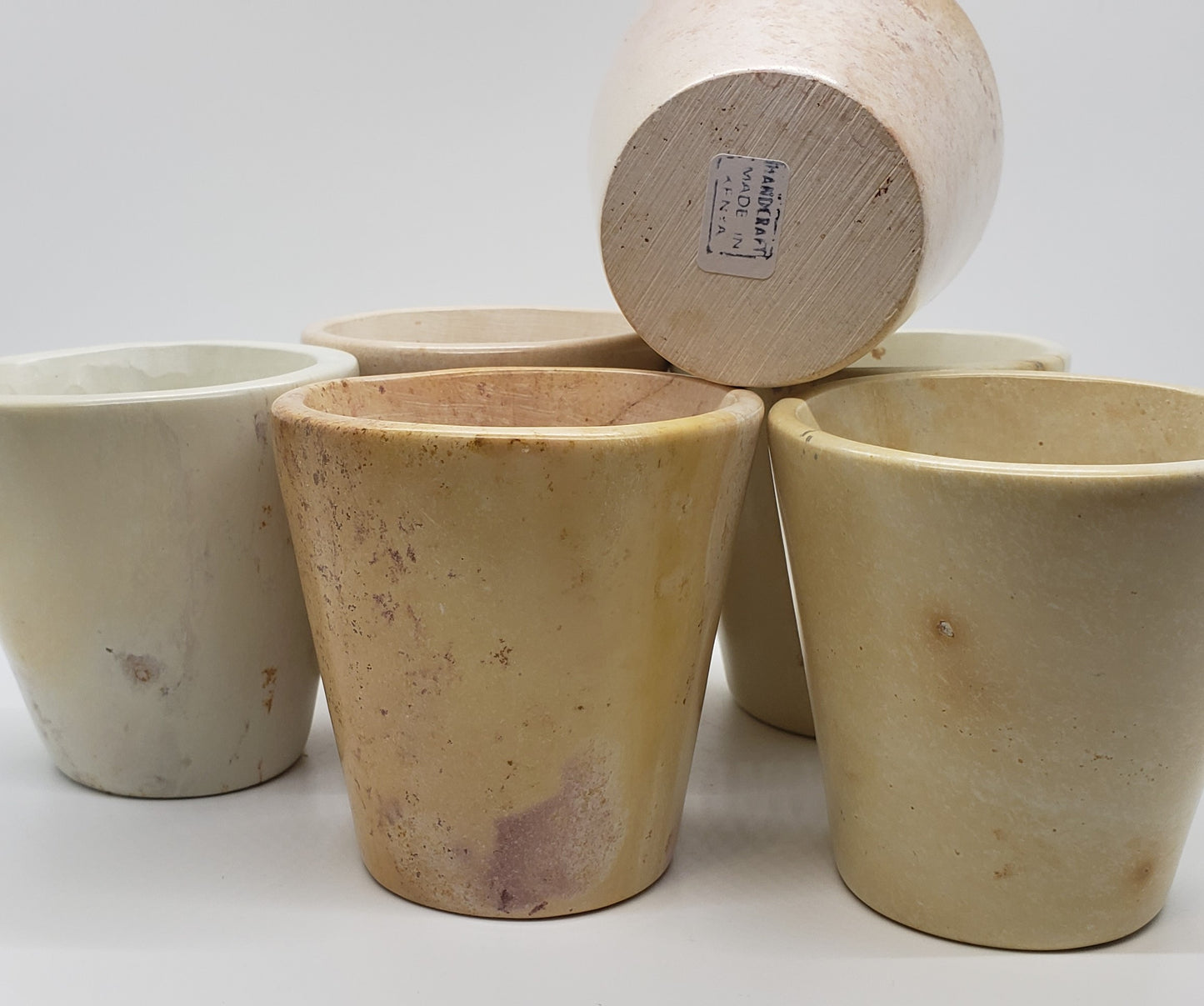 Natural Soapstone Round Planter