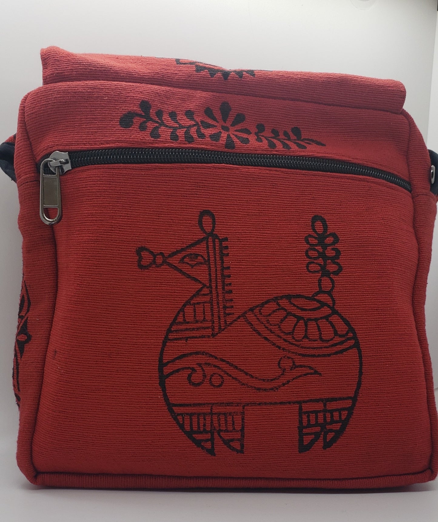 Heavy Cotton Block Print Bag
