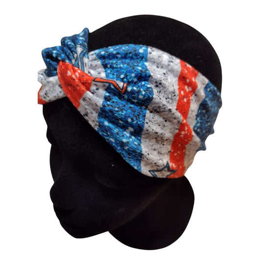 Red, White, and Blue Glitter Headband