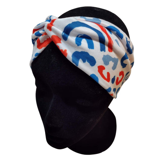 Red, White, and Blue Cheetah Headband