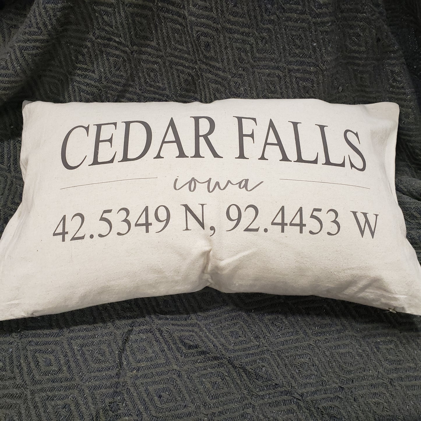 Cedar Falls & Waterloo Pillow Cover