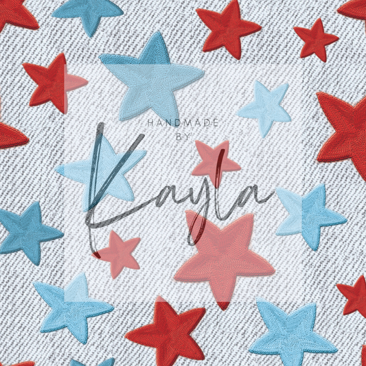 Denim and Stars Headband