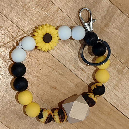 Sunflower wristlet