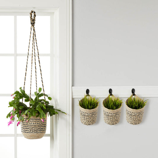 Zindi Stripe Wall Basket
