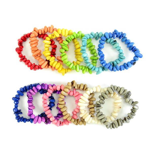 Rock Stretch Bracelet Tagua