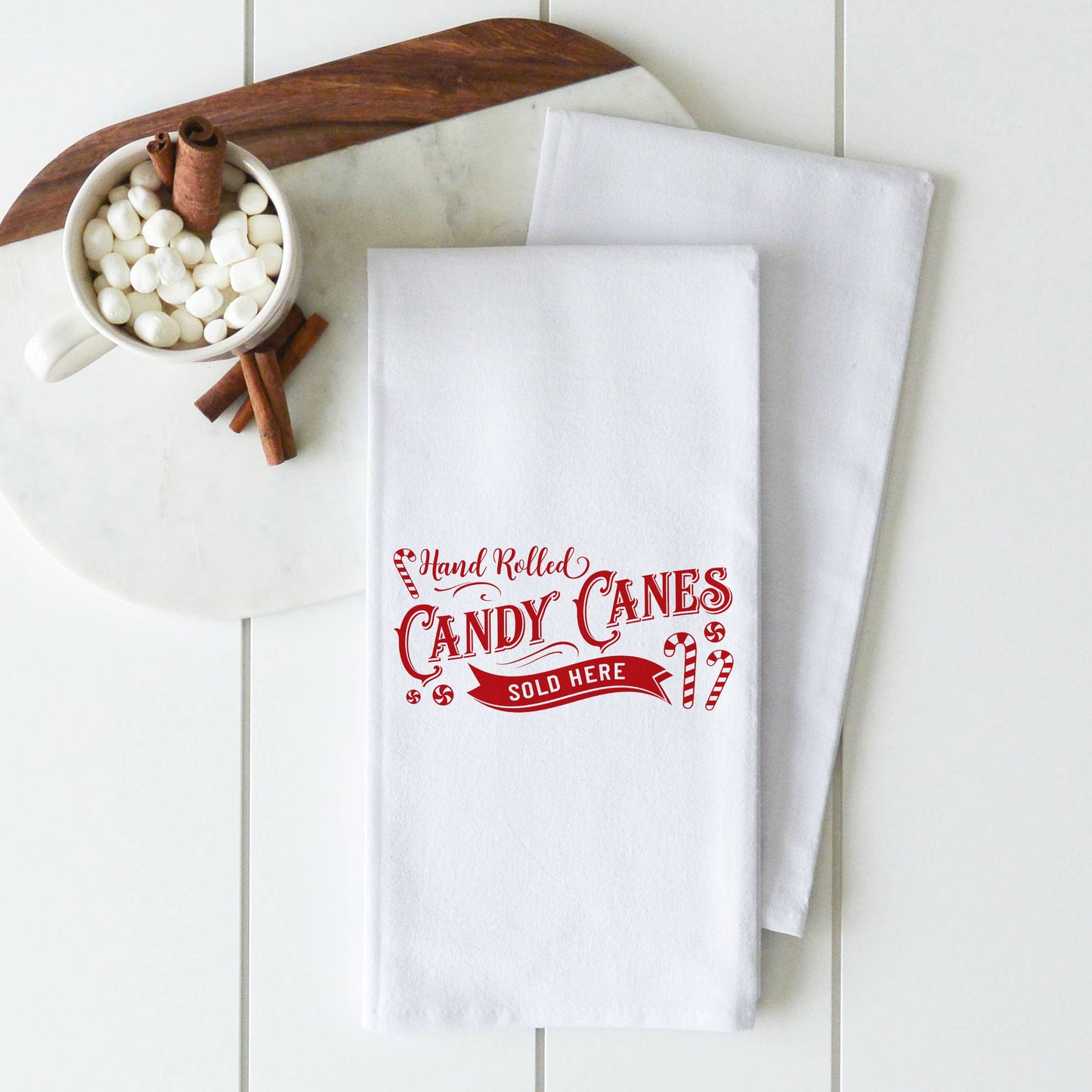 Candy Cane Tea Towel