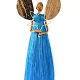 Sisal Angel Holiday Sculpture