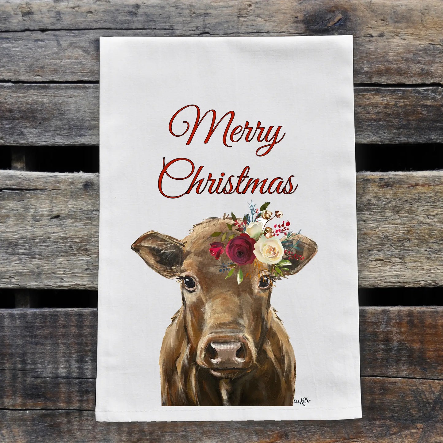 Animal Farmhouse Flour Tea Towel - Holiday