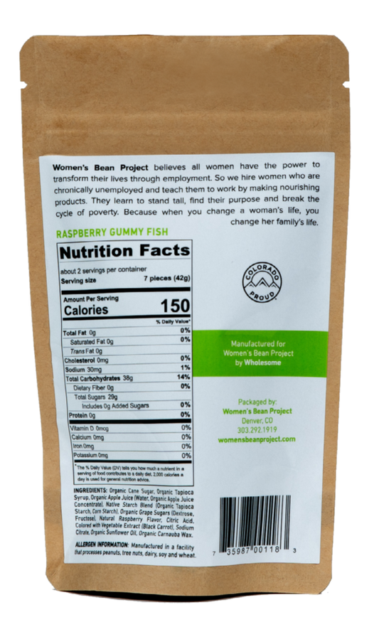 Snack Raspberry Gummy Fish