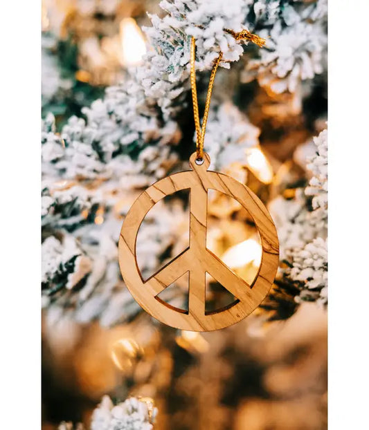 Peace Symbol Ornament