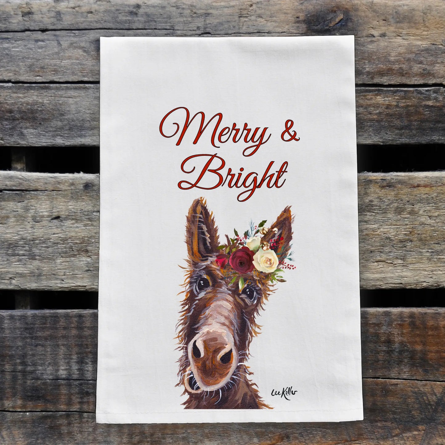 Animal Farmhouse Flour Tea Towel - Holiday