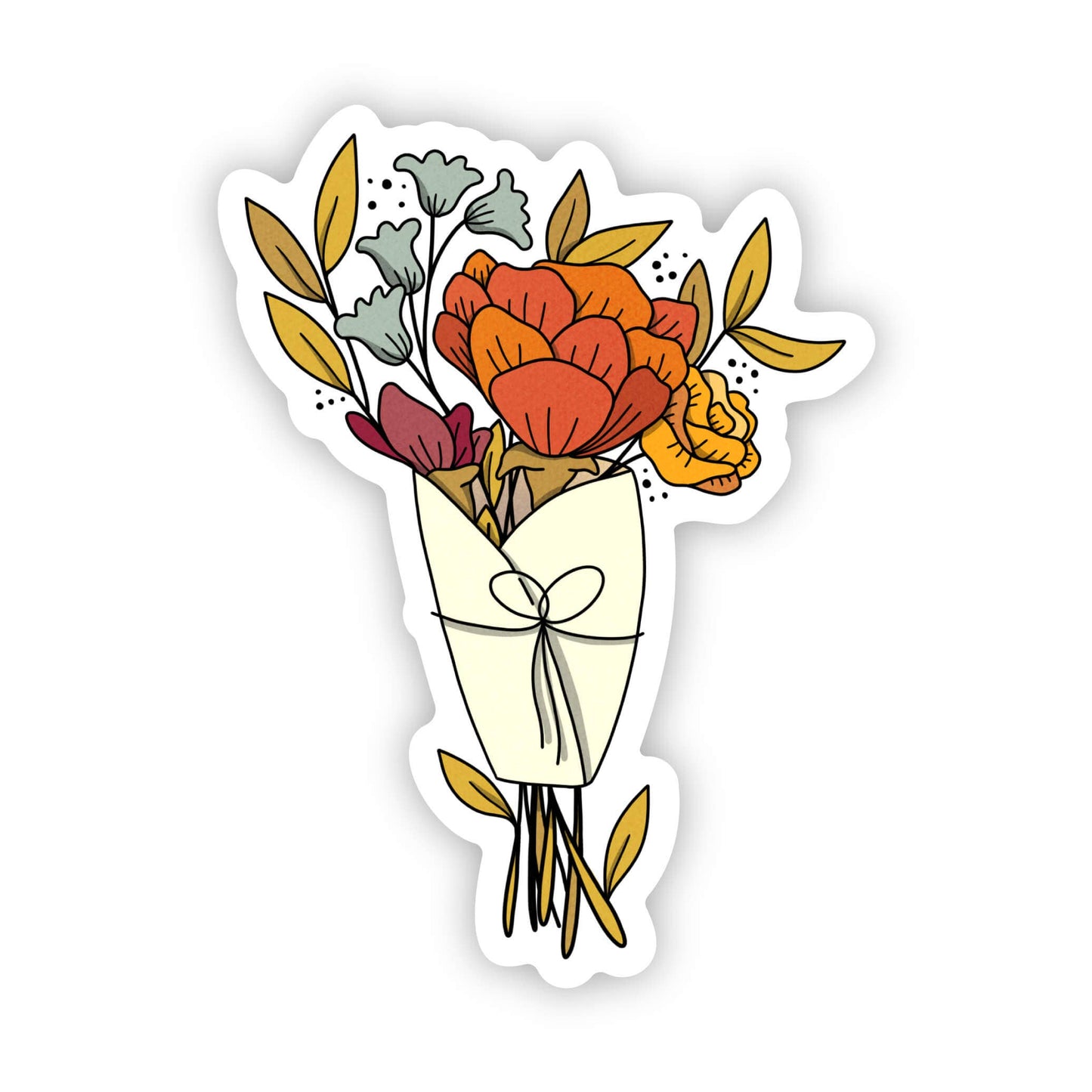 Fall Bouquet of Flowers Sticker