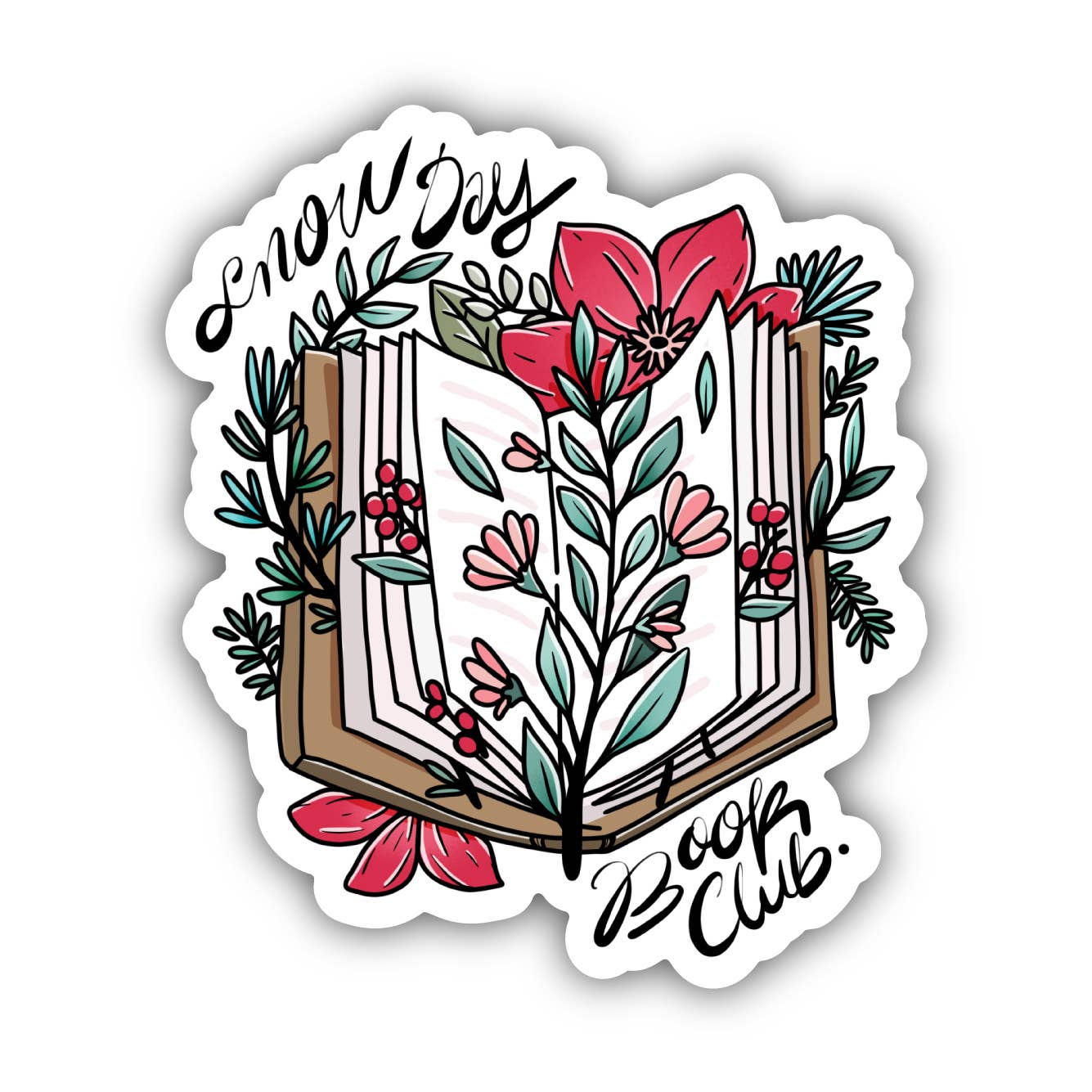 Snow Day Book Club Sticker