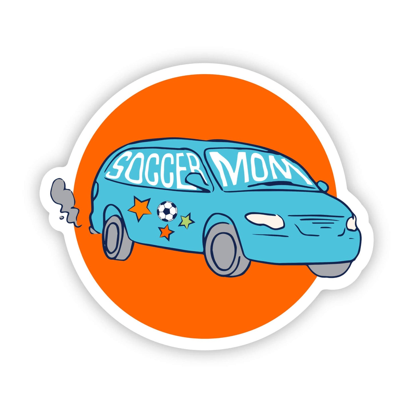 DNR Soccer Mom Mini Van Sticker