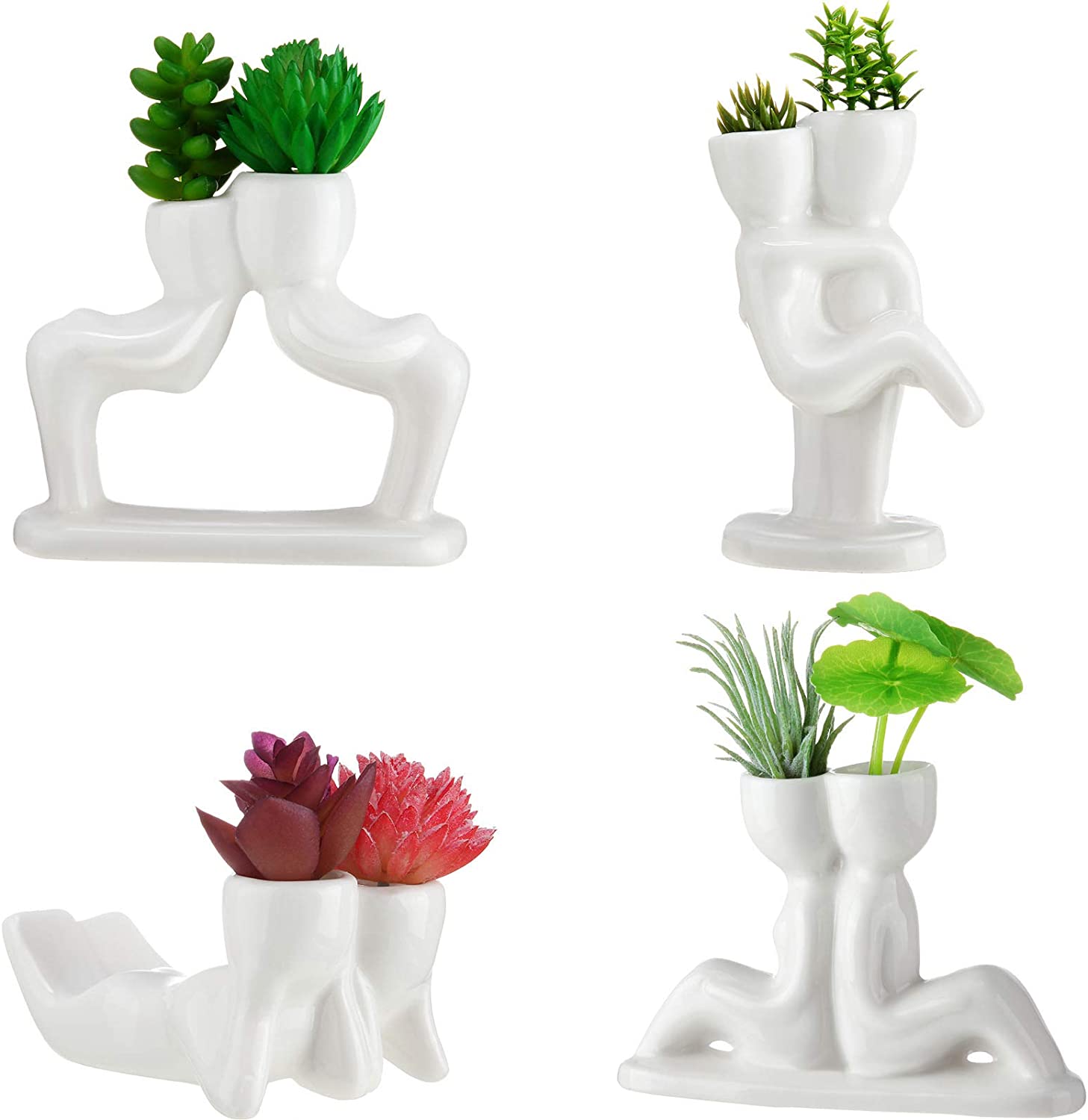 air plant people Air Plant holder, Ceramic people head