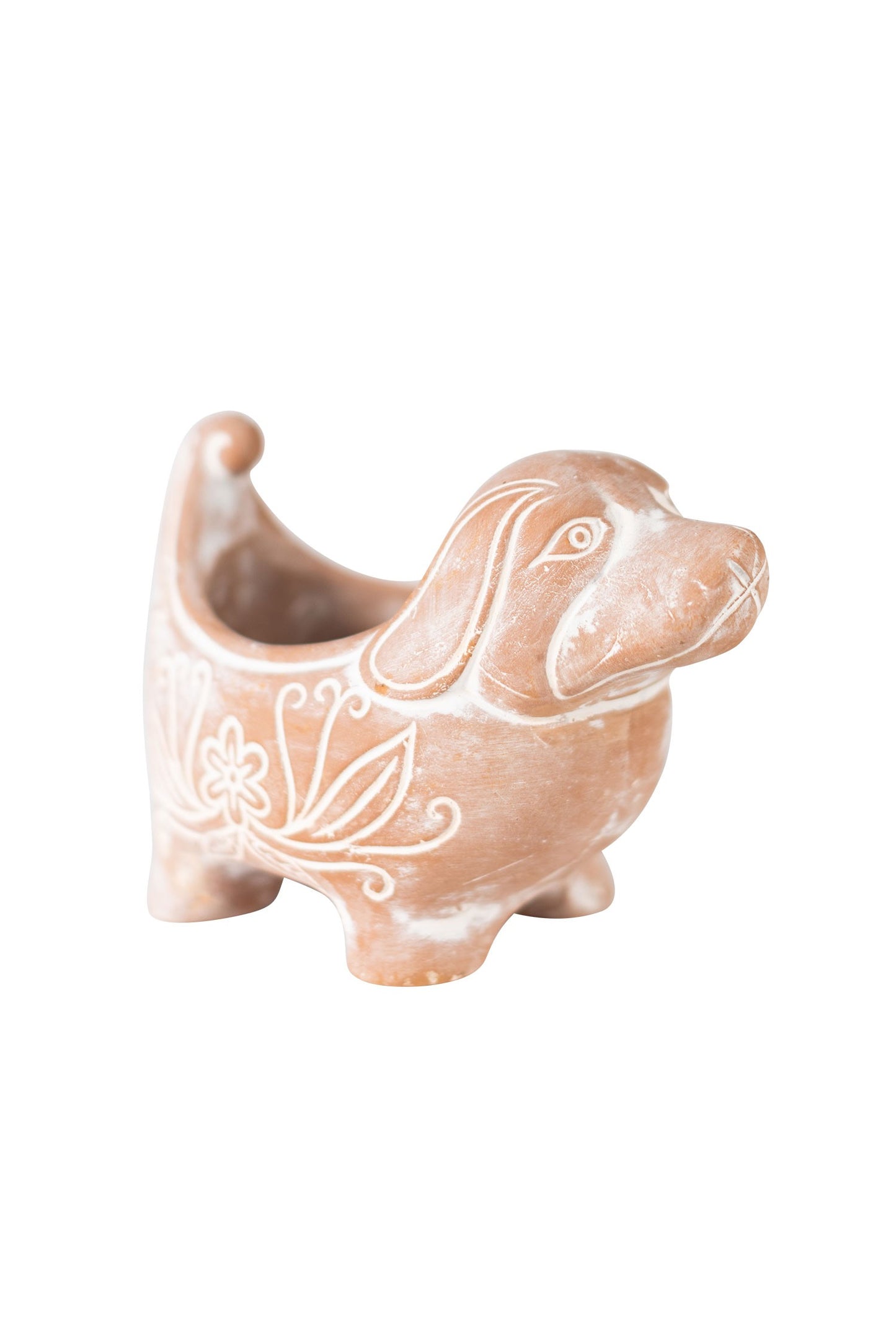 Terracotta Dog Planter